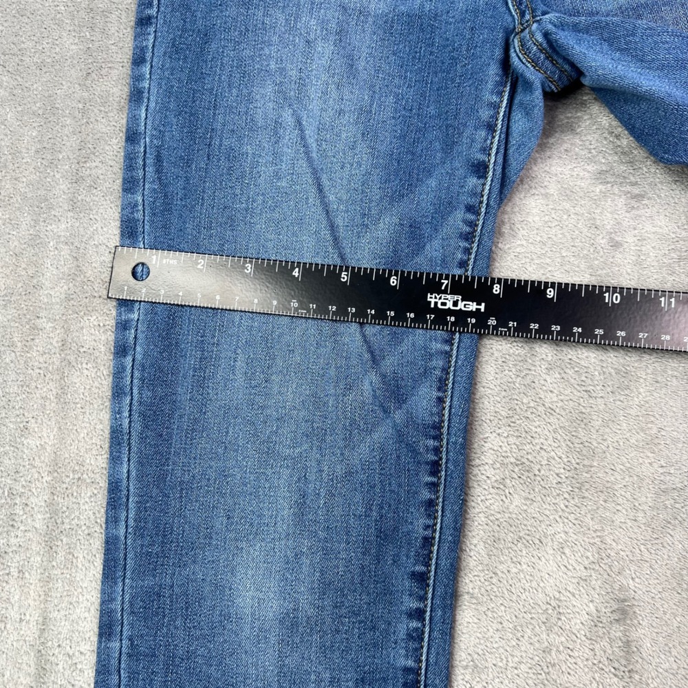 Judy Blue Relaxed Fit Jeans Womens 29 Blue Solid Stretch Denim Whiskered Preppy - Picture 8 of 14